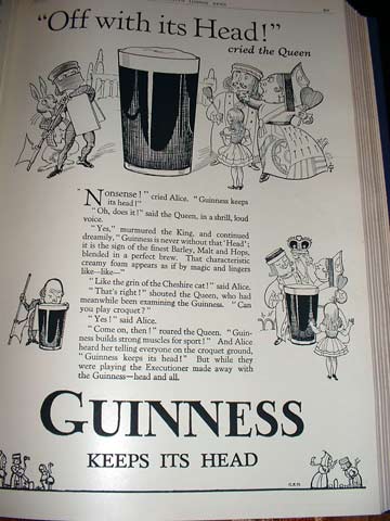 Full page Guinness adverts 1930